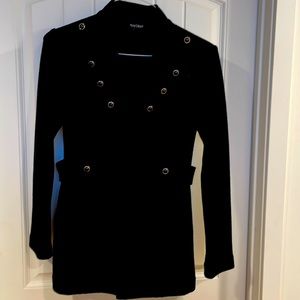 WHBM fitted black military style blazer/jacket